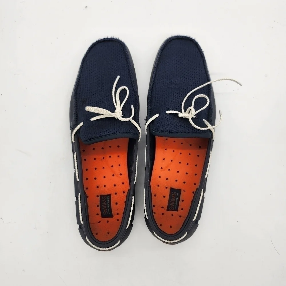 SWIMS Shoe Men 13 Breeze Knit Wave Slip On Penny Loafer Walking Drive Comfort